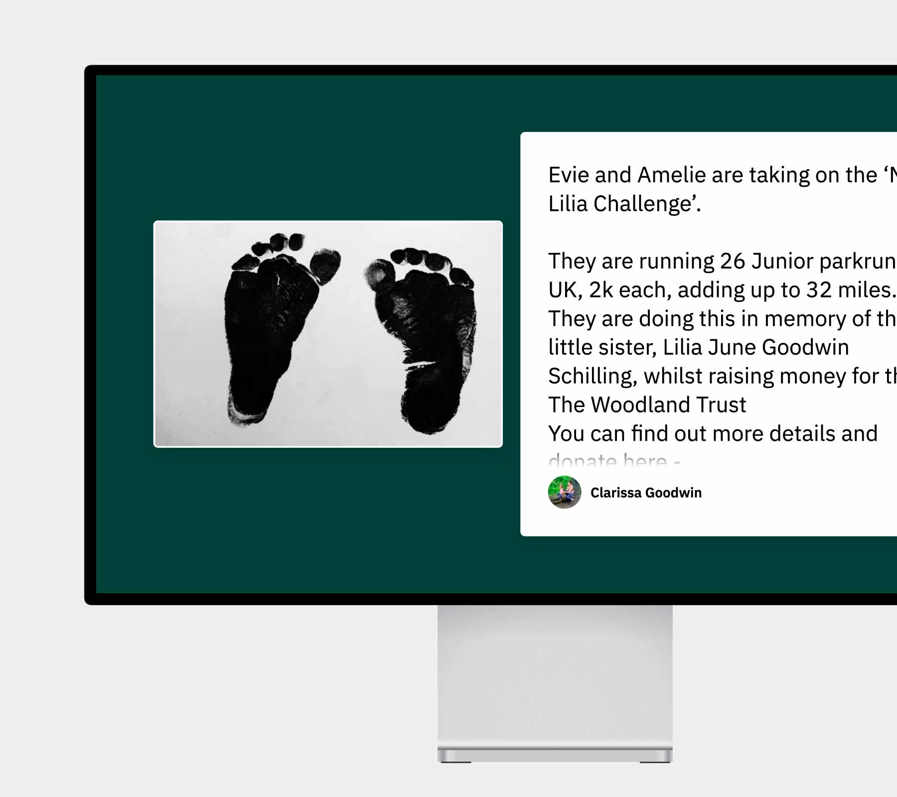 Example of the Slideshow layout