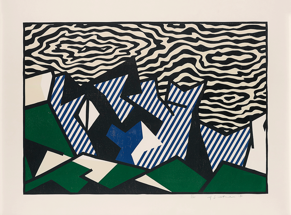 Roy Lichtenstein Morton A. Mort, from Expressionist Woodcut Series, 1980