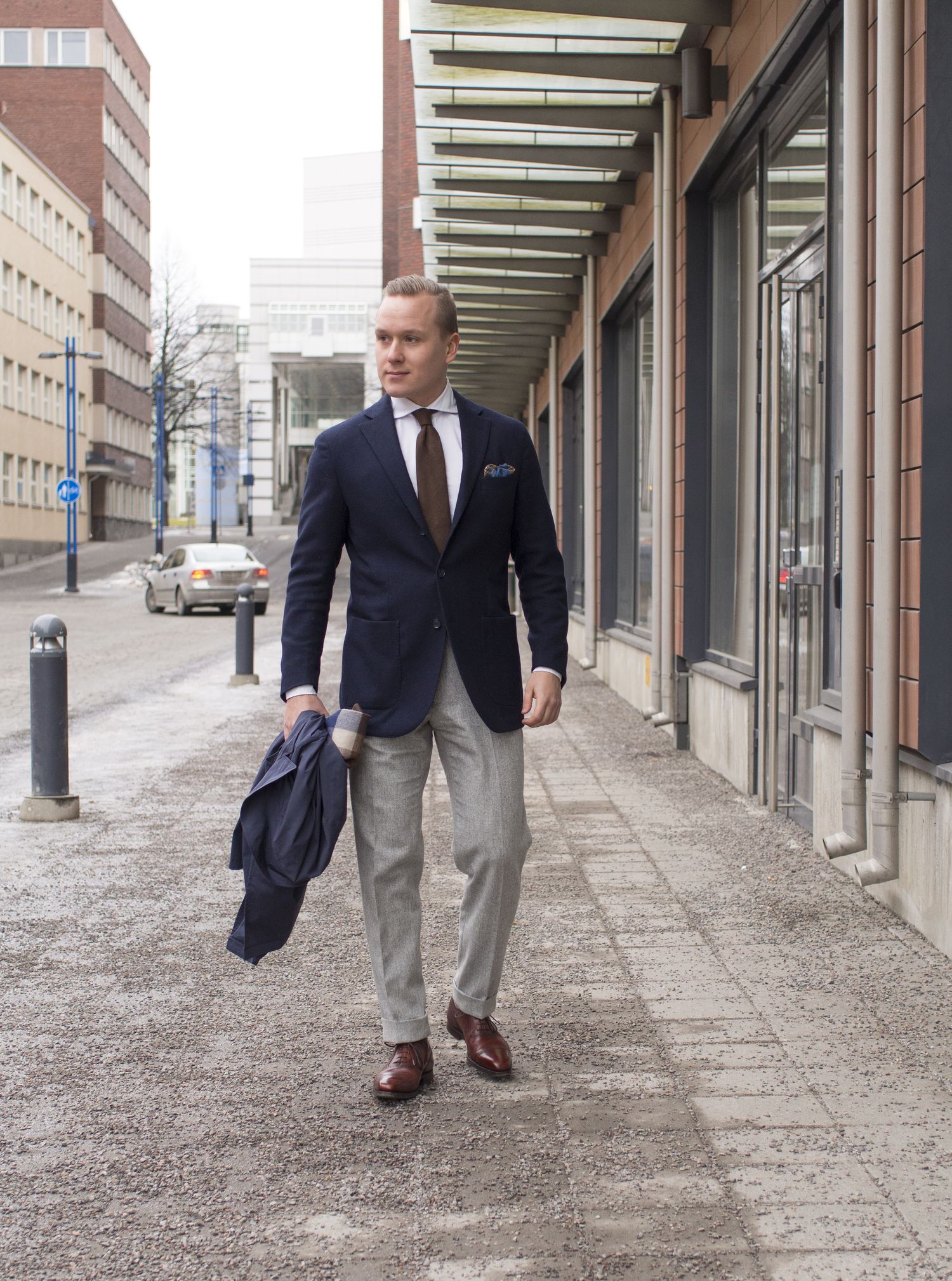 Unstructured Lubiam Flannel Jacket and SuitSupply Flannel Trousers
