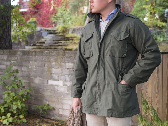 Alpha Industries Field Jacket in Early Fall Setting