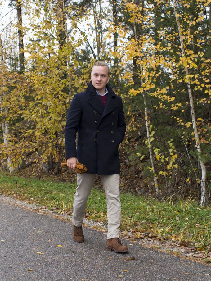 Suede Boots And A Peacoat