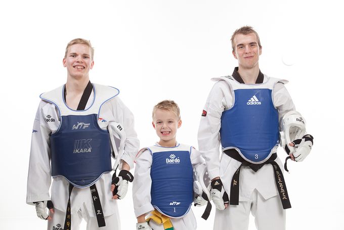 Members of the Mukwan Jyväskylä taekwondo club