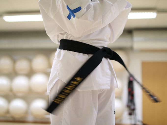 Taekwondotaidot testataan vyökokeissa.