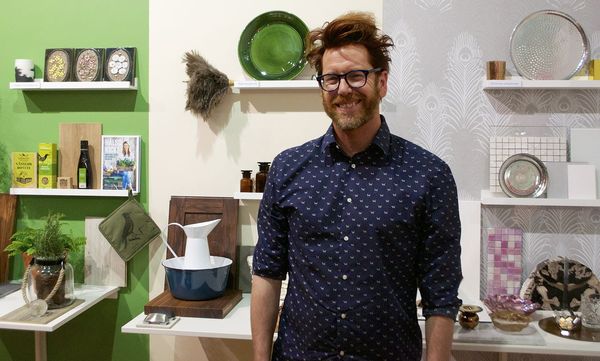 Stefan Nilsson hade gjort en utställning för att illustrera de fem trenderna för 2015.
