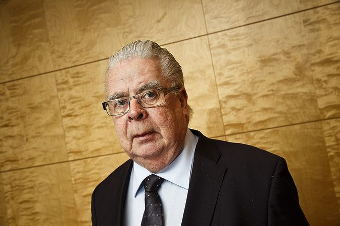 Kalervo Kummola jatkaa Jääkiekkoliiton puheenjohtajana. Kuva: Roni Rekomaa.