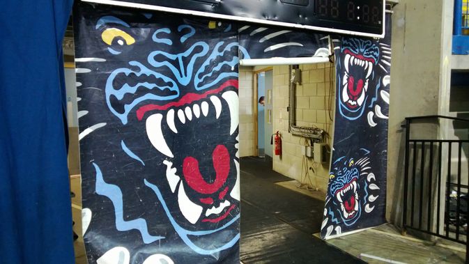 Tästä Panthers saapuu kotikaukaloonsa.