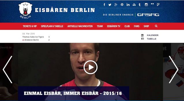 Petri Vehanen on näkyvästi esillä Eisbären Berlinin kotisivuilla, vaikka raumalaisvahdilla ei ole julkistettua sopimusta ensi kaudesta.