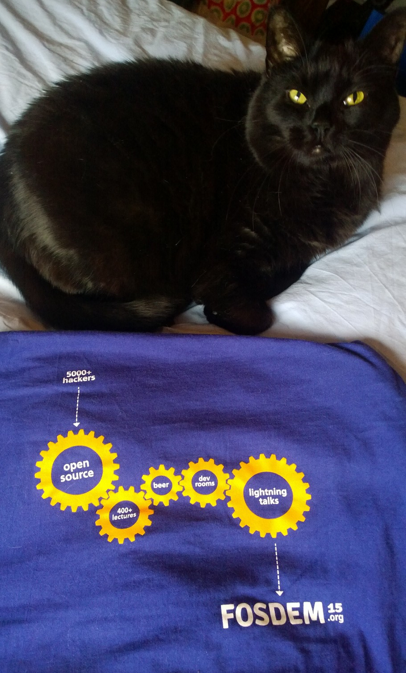 The FOSDEM 15 shirt sums it up well