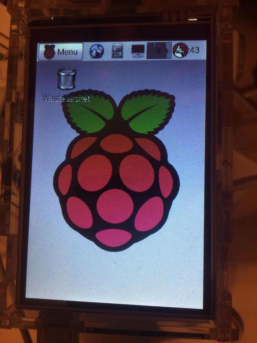 Portrait mode in action, a bit too narrow for the status bar.