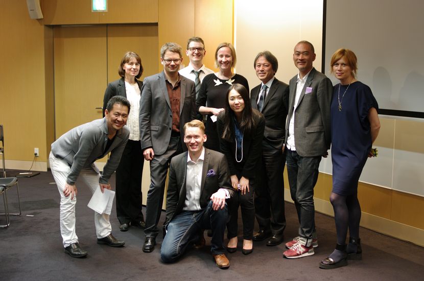 The Nordic spearhead of innovation in Tokyo. From left: Takuya Hane (Active Learning), Mirva Heiskanen (Talouselämä), Tuomas Syrjänen (Futurice), Risto Sarvas (Futurice), Aki Saarinen (Reaktor), Mari Piirainen (Futurice), Tokuno Eriko (Active Learning), Yoshimitsu Kaji (Accenture), Inoue Jun (Reaktor and Ocean Observations), and Sofia Svanteson (Ocean Observations).