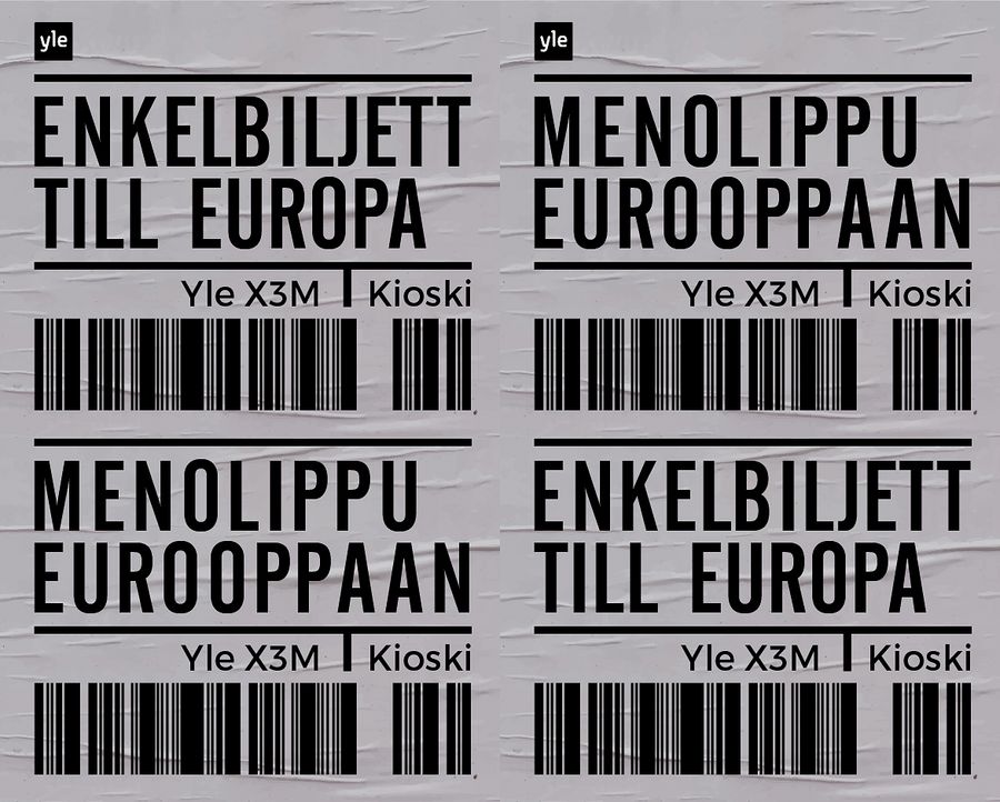 Yle X3M ja Kioski käynnistävät Menolippu Eurooppaan -projektin.