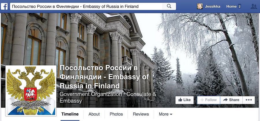 На Фейсбук-странице посольства Российской Федерации в Финляндии поместили ссылку на видео, содержащее странный материал. Кроме того, администратор удалил критические комментарии финнов со своей Фейсбук-страницы.