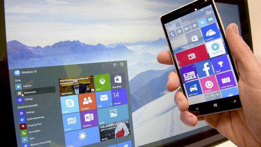 Windows 10 -käyttöjärjestelmä ilmestyy myöhemmin tänä vuonna. Kuva: EPA / Peter Steffen.
