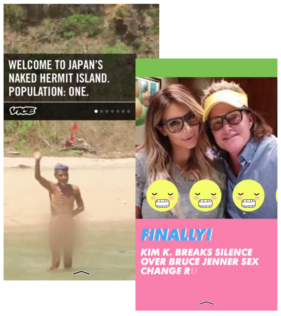 Discoveryssa ovat mukana mm. Vice ja MTV. Kuvakaappaus.