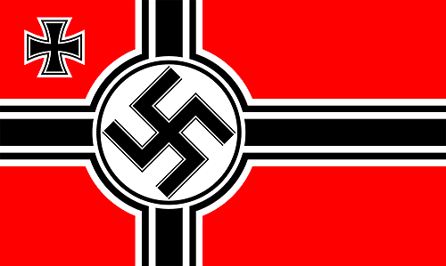 Natsien laivaston lippu. Kuva: Wikimedia Commons​​