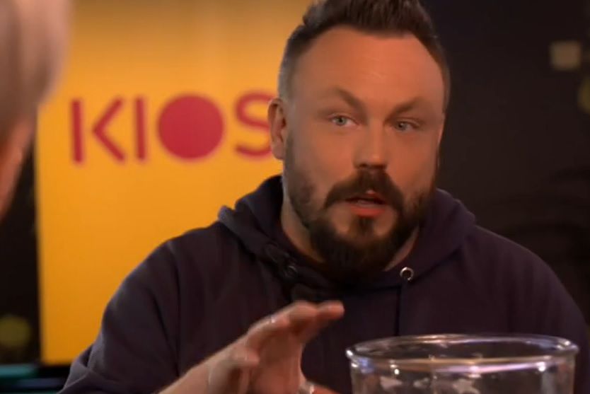 Riku Rantala Kioskin vieraana maanantaina. Kuvakaappaus.