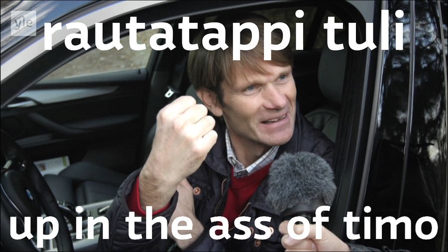 Marcus Grönholm kertoo suositun meemin syntymisestä.