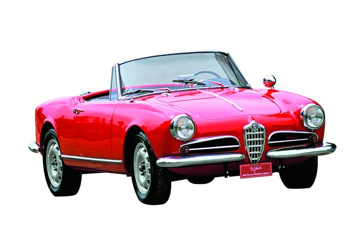 De silvan valitsema nuoruuden ihanne: Alfa Romeo Giulietta Spider. "Tämä Alfa on ehdottomia suosikkejani. Automuotoilun mestariteos."
