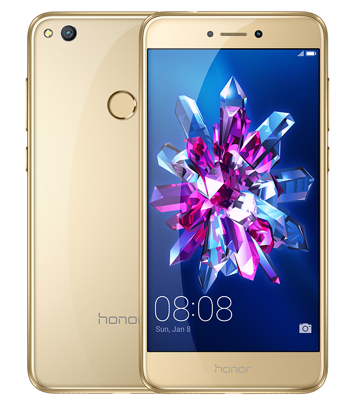 Honor 8 Lite kultaisena.