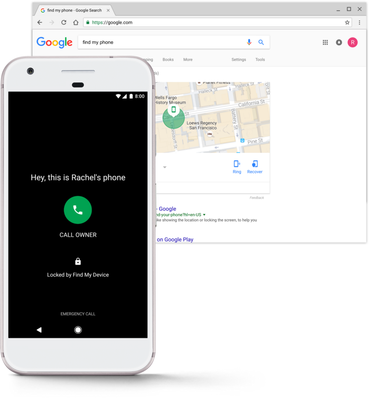 Kadonneen laitteen paikannus- ja hallintatoiminnot ovat myös nyt osa Google Play Protectia.
