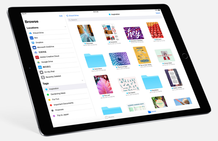 iOS 11 tuo uuden Tiedostot-sovelluksen.