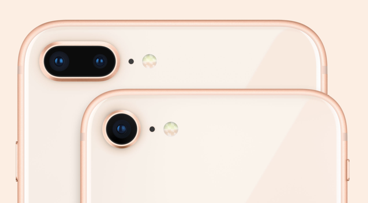 iPhone 8:ssa on edelleen yksi takakamera, iPhone 8 Plussassa kaksi.