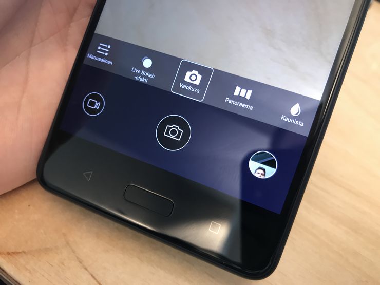 Nokia 8:n eri kuvaustiloja.