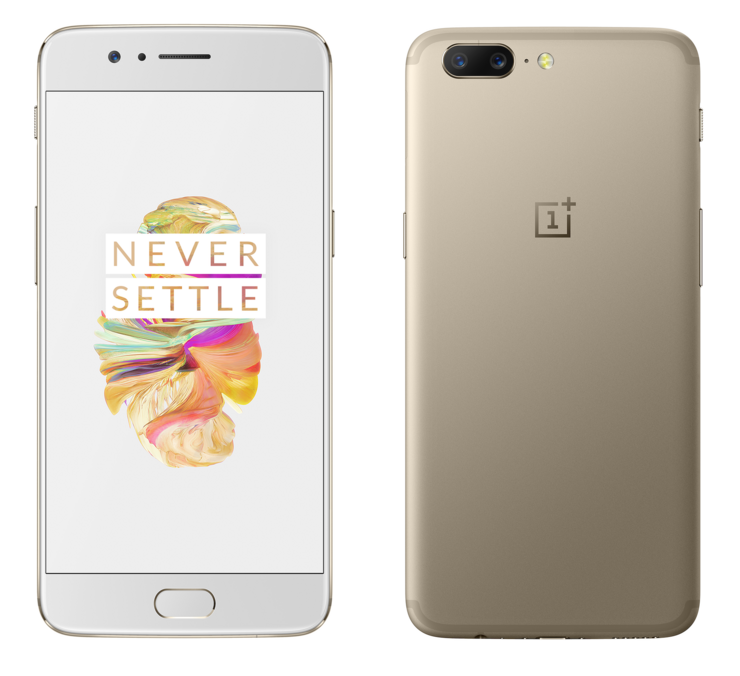 OnePlus 5 Soft Gold.
