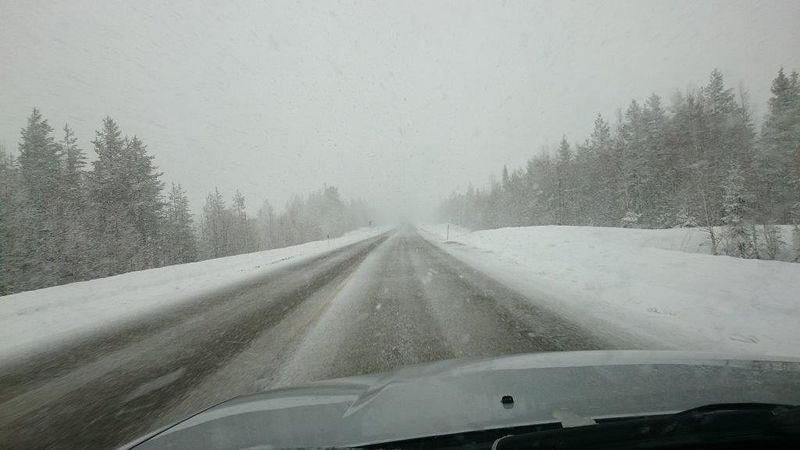 Viitostie Kajaani-Kuusamo 10.4.2015.