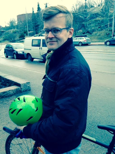 Janne Hopsu likes biking to work when possible.​​