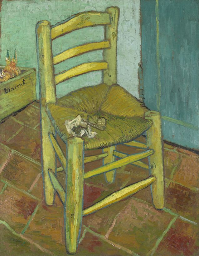 Van Goghs Stol. En bra eller en dålig stol? Foto: WikimediaCommons/National Gallery.​