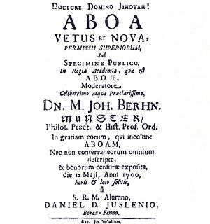 Aboa vetus et nova (Old and new Turku).​