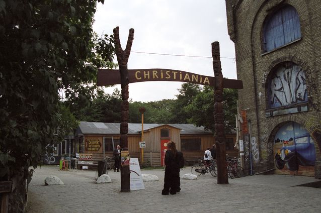 The entrance to Christiania. Photo: Bruno Jargot / Wikimedia Commons.​