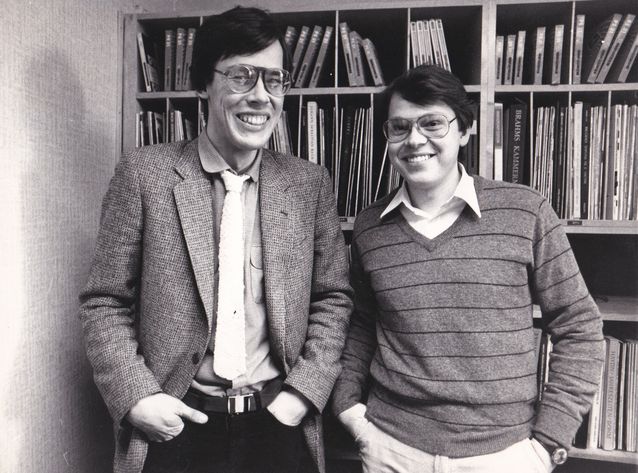Risto Nieminen and Pekka Hako on April 2, 1981. Photo: Pentti Nissinen.​