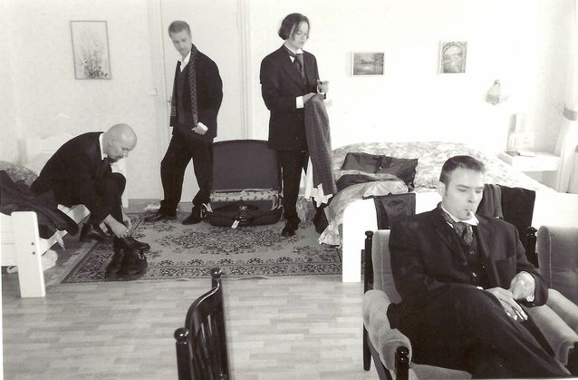 CMX getting ready for a photo shoot in 1998. Picture: Ari Talusén.​
