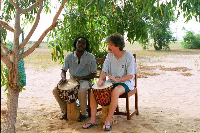 ​West-African rhythms in Benin, 2001. Photo: Riitta Heiniö.​