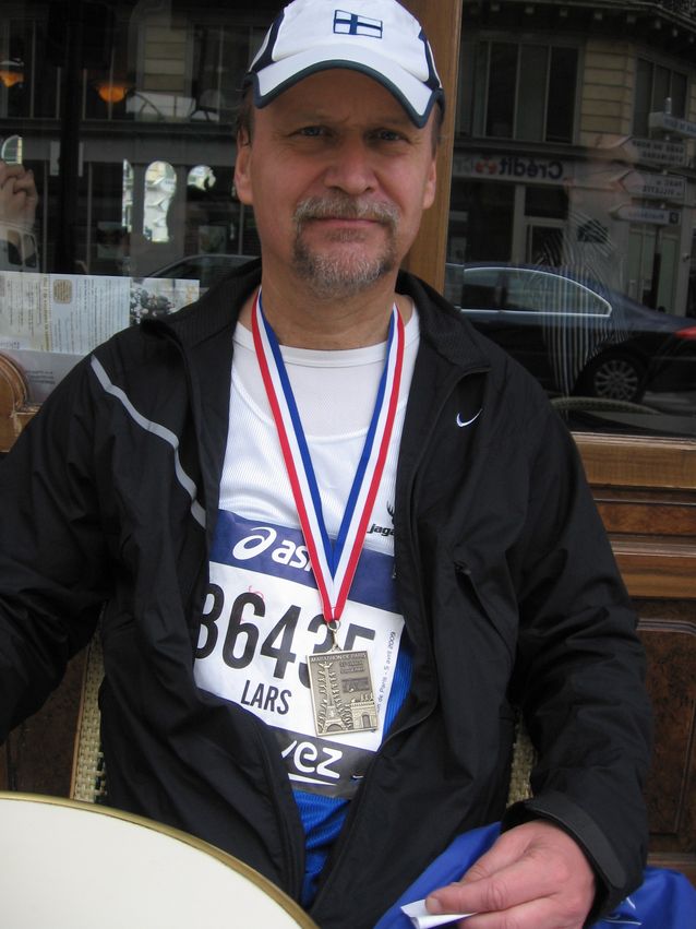 Lars-Folke Landgrén is an enthusiastic marathon runner.​