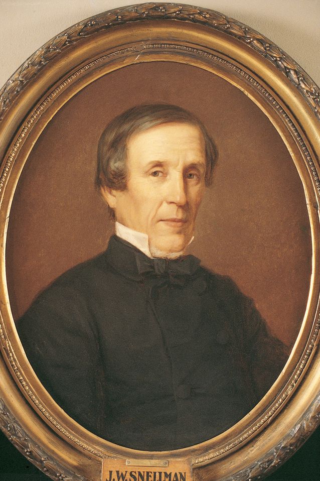 After a long dispute Snellman was finally reconciled with the University administration. He was made a professor in 1856. Picture: Helsingin yliopistomuseo.​