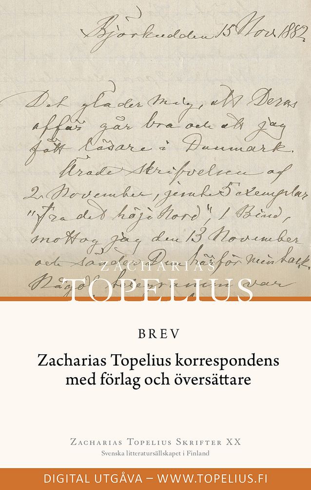 The digital publication of Zacharias Topelius Skrifter XX. Credit: Helsinki City Museum.​