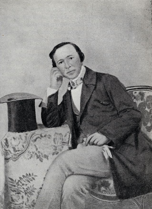 Zacharias Topelius fotograferad i Paris 1856. Bildkälla: Svenska litteratursällskapet i Finland​​