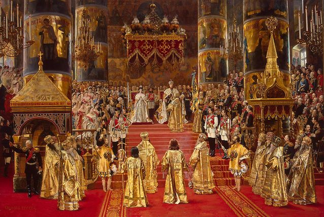 As rector of the university, Wilhelm Lagus took part in the coronation ceremony of tsar Alexander III. Image: G. Becker 1888 / Wikimedia Commons.​