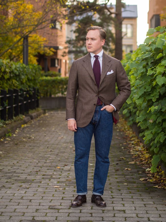 Coccinella Bespoke Sport Coat in Scabal Wool Fabric