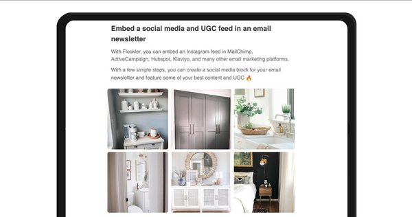 Social-Media-Feed und UGC in E-Mail-Newsletter einbinden