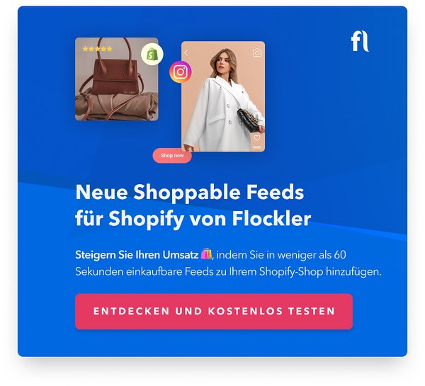 Neue Shoppable Feeds  für Shopify von Flockler