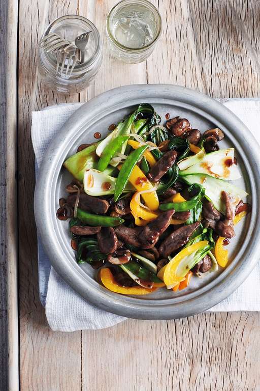 Duck Stir-Fry with Plum Sauce - The Happy Foodie