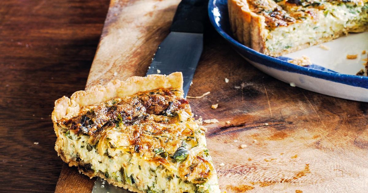 Fresh Herb Tart - The Happy Foodie