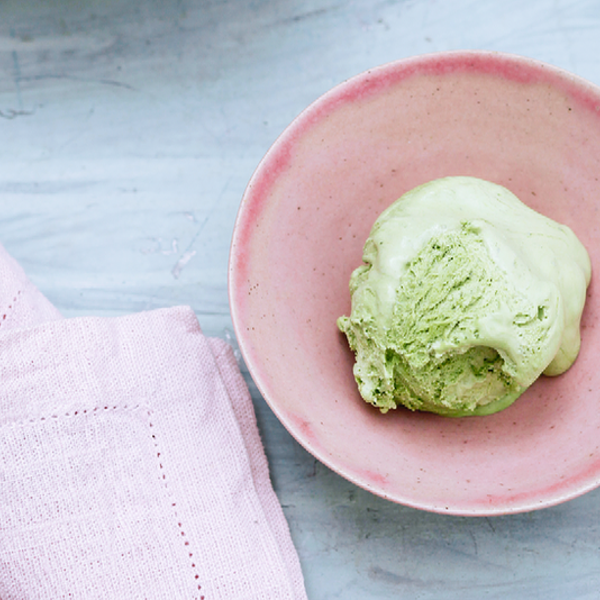 No Churn Matcha Ice Cream The Happy Foodie
