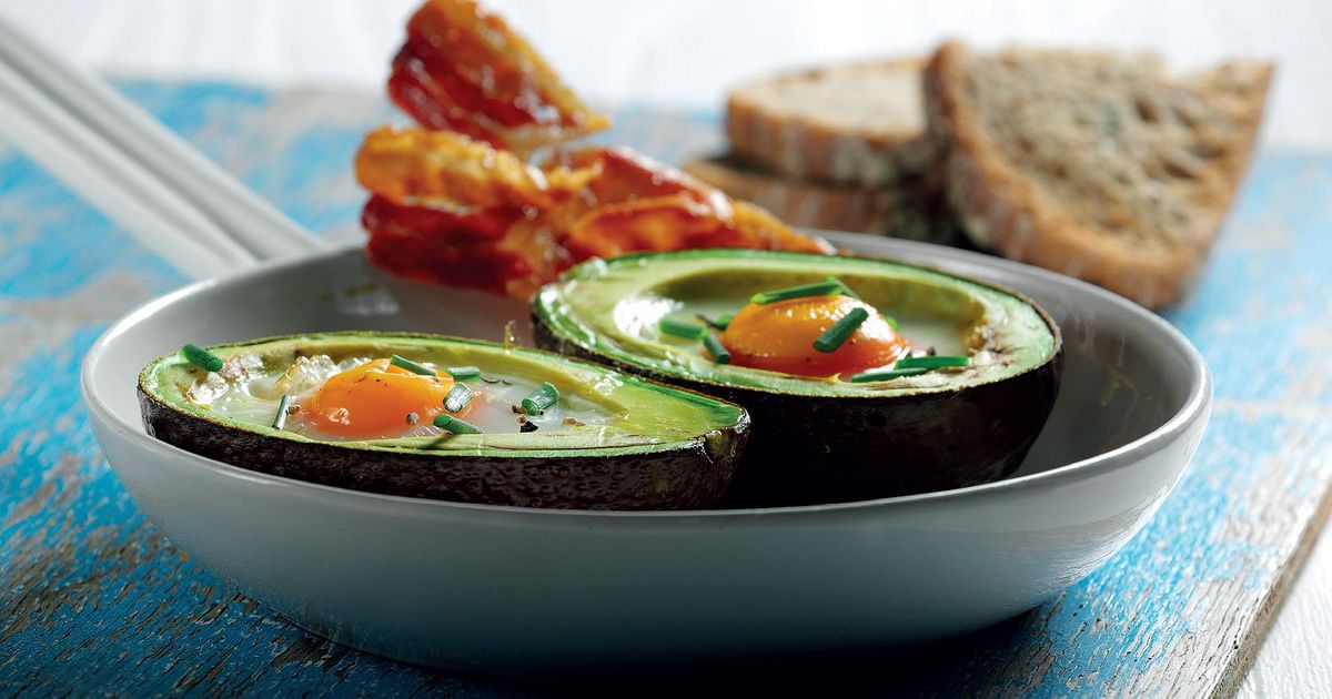 Avocado Baked Eggs The Happy Foodie