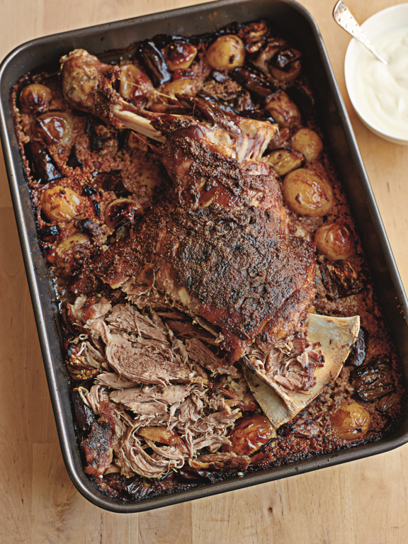 Cumin Slow Roasted Shoulder Of Lamb With Couscous The Happy Foodie