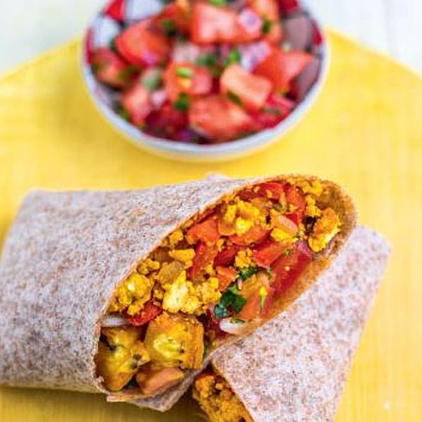 Plantain Breakfast Burrito with Pico de Gallo Vegan Recipes